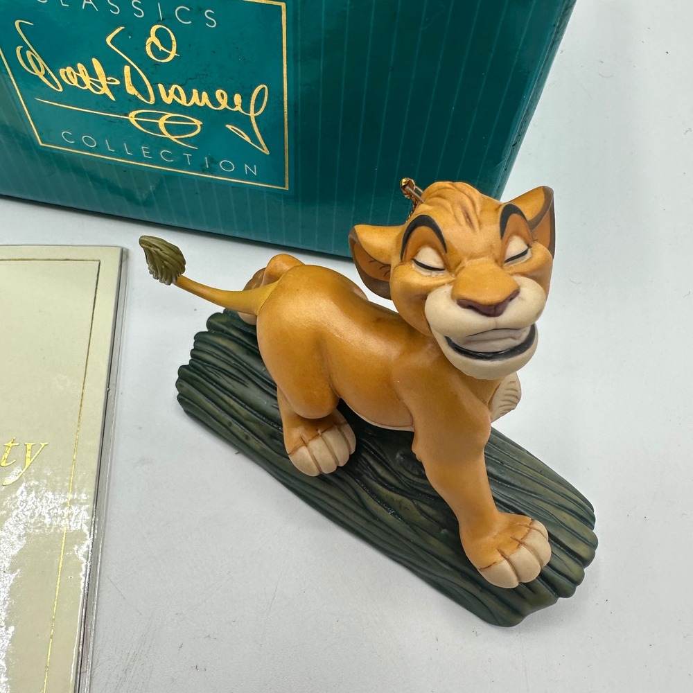 Walt Disney Classics Collection WDCC Simba Ornament Lion King Hakuna Matata COA - Picture 3 of 10